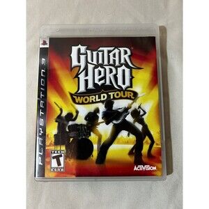 GUITAR HERO WORLD TOUR video game tested/works- PS3